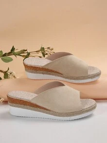 Của phụ nữ Gót chân Dép xăng đan , Dép đi trong nhà , Kỳ nghỉ Phong cách Dép đi trong nhà , Retro bờ biển , Nhà  , Ngoài trời Buổi tiệc Gót chân Dép xăng đan , Dép đi trong nhà Dành cho Cô gái - Màu be - Xem 5