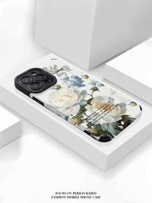 Vỏ điện thoại Tpu kết cấu da 1 hoa tương thích với điện thoại IPhone và Samsung - Nhiều màu - Xem 4