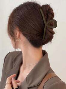 Garras para cabello informales para uso diario en peinados casuales para niñas - Marrón - Ver 5