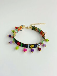 1 chiếc vòng cổ tua rua nhiều màu thời trang cho mèo và chó, cá nhân hóa và thoải mái. Có dây xích kéo dài màu vàng, thủ công tinh xảo, thiết kế độc đáo, làm nổi bật nét quyến rũ độc đáo của thú cưng. Thích hợp cho mèo, chó và các vật nuôi khác để tạo nên hình ảnh thú cưng hợp thời trang. - Nhiều màu - Xem 3