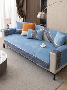 1pc Suniel Dustproof Light Luxury Sofa Seat Cushion Universal Cover For Four Seasons, Simple Style