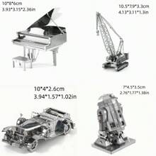 Diy Stainless Steel Metal Assembly Toy, Puzzle Game, Home Decor Ornament, Gift For Friends And Festivals - Metal Puzzle - View 6