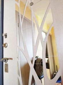 1 Set Of Mirror Tree, Acrylic 3d Mirror Wall Stickers, Modern Style, For Living Room, Bedroom, Dining Room, Wardrobe, Door, Glass, Self-Adhesive Wall Decals, Home Decor Wall Decor Room Decor Wall Mirror Mirror For Room Bathroom Decor Living Room Decor - Silver - View 6