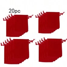 Dây rút Bao bì , Màu thuần Túi đựng đồ trang sức , Đồ trang sức Hoa tai Dây chuyền Vòng tay Túi bảo quản , Lễ cưới Túi quà tặng , Halloween , Lễ tạ ơn , Giáng sinh Và Năm mới Qủa tặng Lưu trữ Bao bì , Đổ xô Chất vải Túi đựng đồ trang sức Túi dây rút , Thiên nga Sang trọng Đồ trang sức , Và - Đỏ - Xem 10