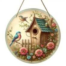 1 Miếng Rustic Bằng gỗ Love Chim Treo Tag Với Chi nhánh Và Hoa Vòng hoa Dấu hiệu , A Chim In Rừng Treo tranh , Nhà nông Dấu hiệu Mặt trước Cửa Trang trí Dấu hiệu , Thủ công Đồ trang trí Cửa Hoặc Đồ trang trí treo Đồ trang trí - Nhiều màu 2 - Xem 6