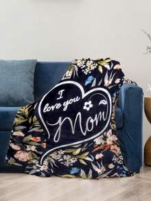 1 Miếng Siêu Mềm Flannel Chăn lông cừu , Cá nhân hóa Hoa In Thiết kế , Hoàn hảo Qủa tặng Đối với Mẹ , Thích hợp Đối với Sofa , Phòng ngủ , Văn phòng , Giường , Cắm trại , Độ Nét Cao In Chăn nỉ Flannel , Đa-Kích thước Có sẵn Đối với Nhỏ bé Chăn , Ném cái mền - Nhiều màu - Xem 3