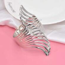 1 Miếng Hiện đại Và Phong cách tối giản Móc rèm Với Thiên sứ Hình Cánh , Mềm mại Đồ trang trí Đối với Sống , Khoan Cài đặt - Bạc - Xem 4