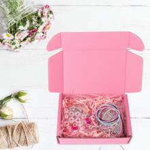 10pcs Pink 3-Layer Extra Sturdy Corrugated Cardboard Packaging Box, Size: 5.12x3.15x1 Inches / 10pcs 5.12x3.15x1 Inches Small Mailer Shipping Boxes Packing Box, Corrugated Cardboard Box Ideal For Small Business Packaging, Crafts, Festivals, And Christmas Gift Packing (Pink),Christmas Valentine Day