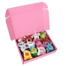 10pcs Pink 3-Layer Extra Sturdy Corrugated Cardboard Packaging Box, Size: 5.12x3.15x1 Inches / 10pcs 5.12x3.15x1 Inches Small Mailer Shipping Boxes Packing Box, Corrugated Cardboard Box Ideal For Small Business Packaging, Crafts, Festivals, And Christmas Gift Packing (Pink),Christmas Valentine Day