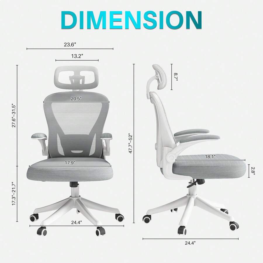 Ergonomic Office Chair M903, High Back Desk Chairs With Wheels, Mesh