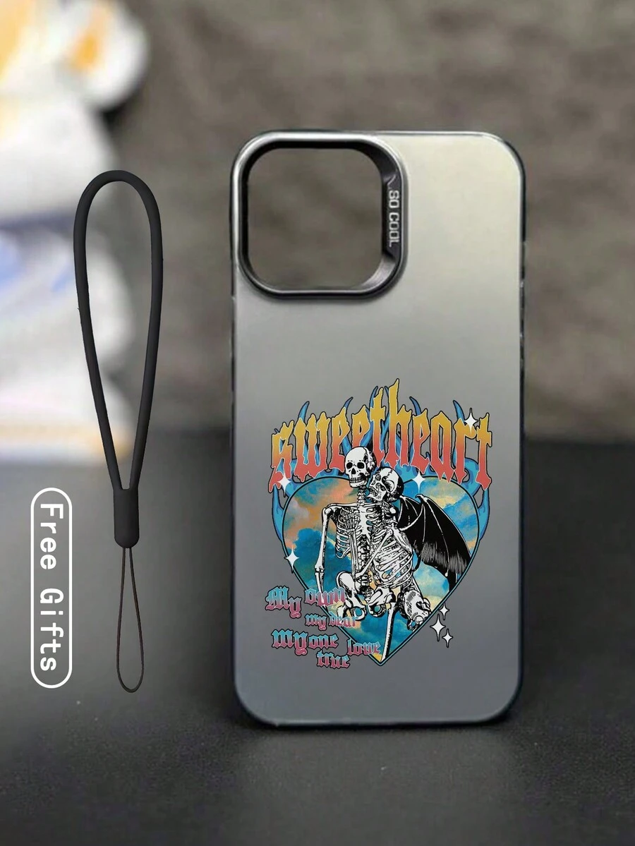 1 Miếng Silicone Cord Imd Hỗn hợp Chống sốc Điện thoại Vỏ bảo vệ Với Kết cấu , Tương thích với Apple P15 iPhone 14 SE2 , Thiết kế Hoạt hình , Đúng mốt - Nhiều màu - Xem 1