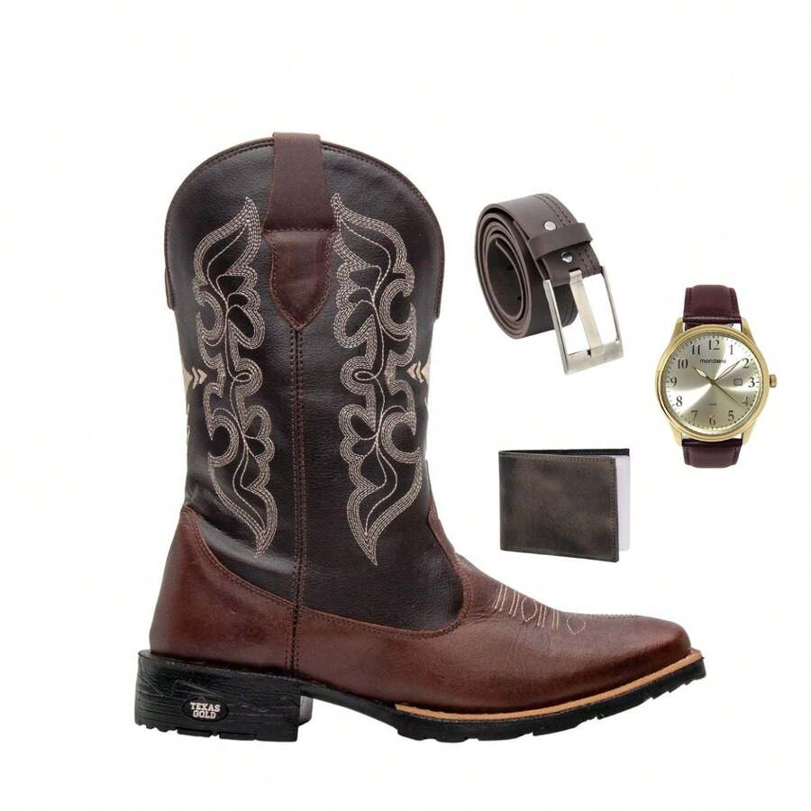 Men Boots - 鏽棕色 - 查看 1