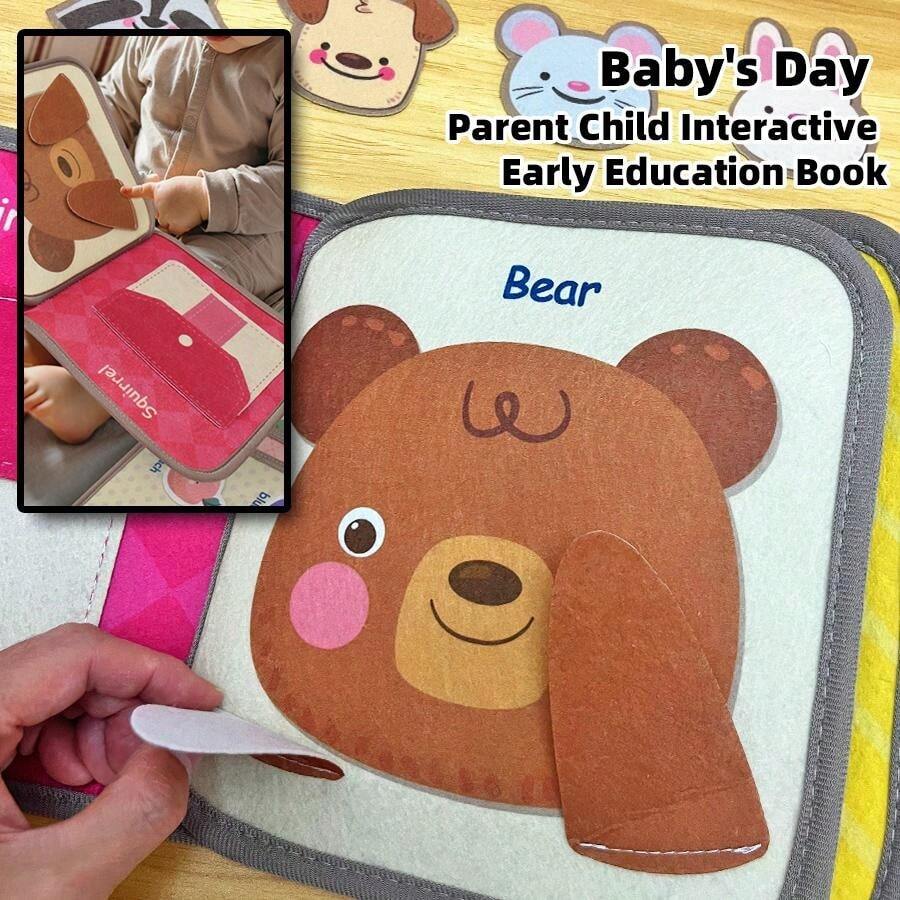 Early Education Cloth Book For Toddlers, Montessori Soft Book With