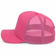 Men Summer Sun Protection Baseball Cap Casual - Pink - View 7