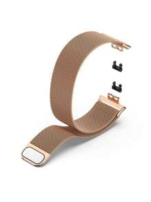 1 pièce Bracelet magnétique métallique à la mode, unisexe, compatible avec Fit 1/Fit 2/Fit 3/Fit 4/Fit 4 Pro, accessoire de bracelet pour la série Fit 1 2 3 4 Pro