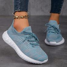Của phụ nữ Nhẹ Giày thể thao bít tất , Thoải mái Và Thoáng khí Giày Chạy bộ - Màu xanh lam - Xem 5
