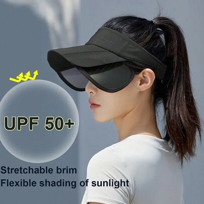 Summer Sun Hat For Women With Breathable Expandable Brim, Outdoor Sports And Leisure Sun Protection Cycling Cap