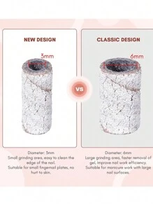 80 miếng băng chà nhám cho máy khoan móng, thiết kế nâng cấp cho giũa móng nhỏ cho mũi khoan 3mm, độ nhám trung bình 180 cho móng acrylic, tẩy gel, tạo hình, làm móng tại tiệm làm móng - Nhiều màu - Xem 4