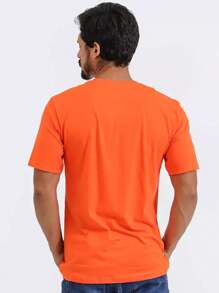 Men T-Shirts - 橘色 - 查看 2