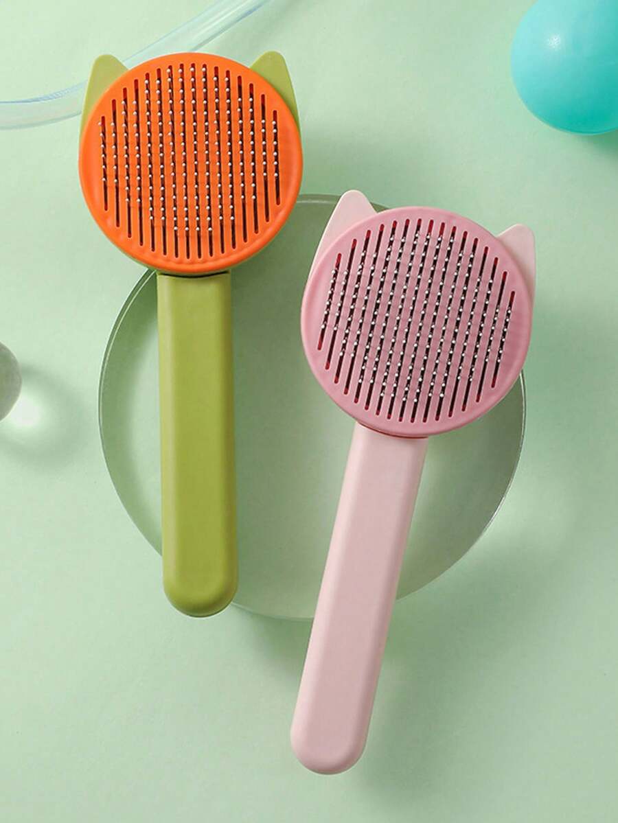 1 Miếng Đồ Chải lông Thú cưng Thép Kim băng Lược , Thú cưng Quân nhu Lược Đối với Chó Và Mèo - Nhiều màu - Xem 1