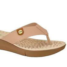 Women Flip-Flops - 米色 - 查看 2