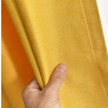 Hiện đại Vàng Rèm cửa Đối với Phòng khách Phòng ngủ Bắc Âu Màu thuần Cửa sổ Nhà  Đồ trang trí - Màu vàng - Xem 7
