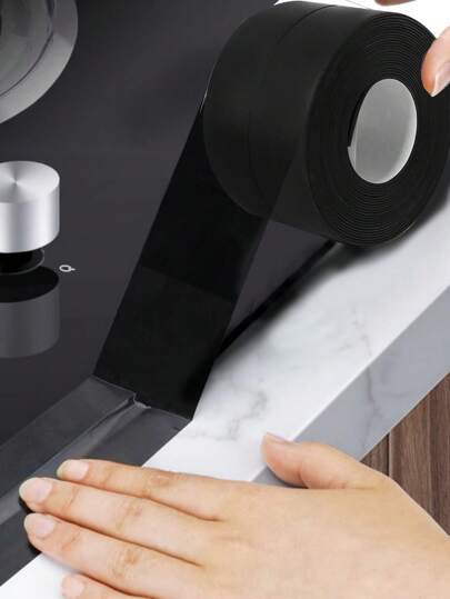 1 peça 2,2 cm/3,8 cm de largura, 1 m de comprimento, adesivo antimofo para cozinha e banheiro, fita à prova d'água para fogão, lindo adesivo decorativo para vaso sanitário, adesivos, decalque de parede, decalque de vinil para decoração de casa, itens de decoração de primavera para renovar sua casa, adesivos de decoração Rama, presentes de aniversário e formatura