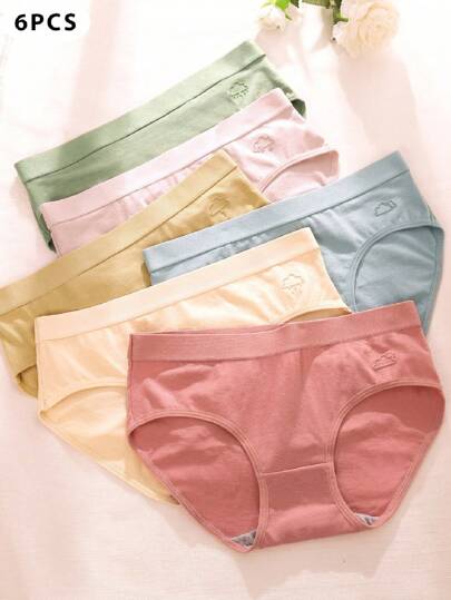 6条装中腰亲肤舒适提臀内裤