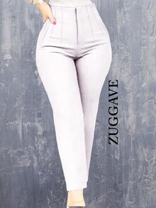Women's Stretch Pleated Dress Pants - White - View 2