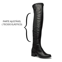 Women Knee-High Boots - 黑色 - 查看 5