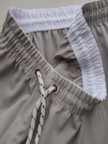 Men Beach Shorts - Xám - Xem 4