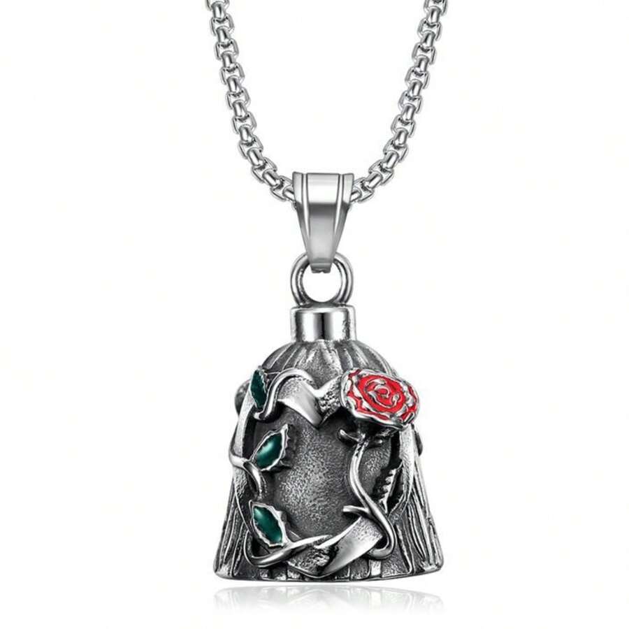 1pc Light Gray Motorcycle Bicycle Bell Safety Riding Vintage Punk