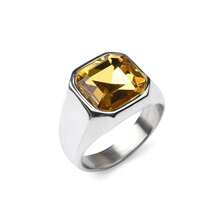 1 Miếng Món quà tốt nhất Đối với Đá quý Phong cách Nhẫn cưới , Thời trang Thép Nhẹ Và Nọn nhẹ Nhẫn Cổ điển Xu hướng Vàng Mạ Đồ trang sức , Ngày lễ tình nhân , Ngày lễ Tạ Ơn - bạc - Xem 20