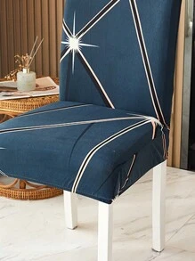 1 cái/2 cái Hiện đại & Cổ điển In Bao ghế , Phòng bếp , Phòng ngủ , Phòng khách Cái bao ghế Chống bụi Polyester Bông vải thun Có thể điều chỉnh Nhà  Đồ trang trí - Màu xanh hải quân - Xem 2
