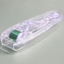 鈦金屬微針皮膚滾輪治療面部護理脫髮治療的醫學級微針滾輪 - 無色 - 查看 7