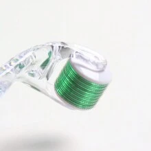 鈦金屬微針皮膚滾輪治療面部護理脫髮治療的醫學級微針滾輪 - 無色 - 查看 9