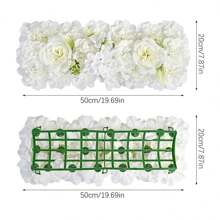 Lingqing Decoration 1pc DIY Wedding Flower Wall Decoration Arrangement Supplies Silk Peonies Rose Artificial Floral Row Decor Wed Arch Backdrop, Valentine Day, Gift
