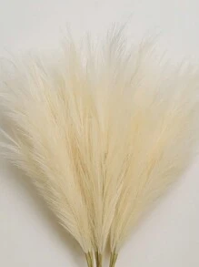 MEHELANY 2.62英尺 3段拼接式人造芒草，柔軟蓬鬆長款仿真花，塑膠人造蘆葦，1件米色人造蓬鬆植物，波西米亞風格裝飾人造草，適用於花瓶填充、居家農舍裝飾、婚禮派對裝飾、秋季派對裝飾、客廳裝飾、豐收餐桌中心裝飾、樹/花環裝飾、桌面裝飾、中心裝飾、人造花、塑膠花、情人節、禮物、秋季裝飾、秋季 (3段拼接式) - 米色 - 查看 9