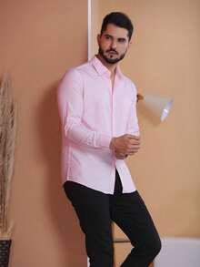 Men Shirts - Màu Hồng baby - Xem 7