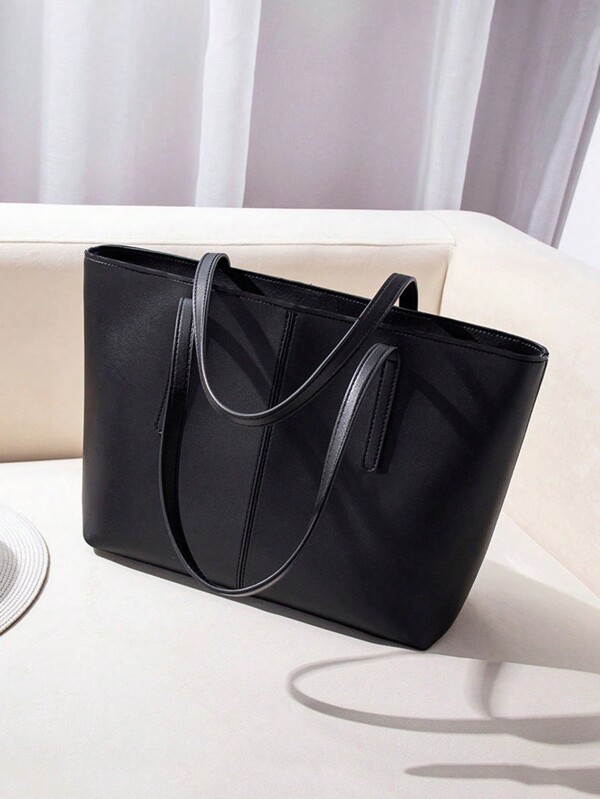 Sac fourre-tout simple et mode/Sac à épaule/Sac d'école, Sac d'école, portable, pliable, décontracté professionnel, convient aux adolescentes, étudiantes, enseignantes, débutantes et employées. Idéal pour l'université, les vacances, la plage, les fêtes, le shopping, le travail tendance. Élégance quotidienne et occasions spéciales.