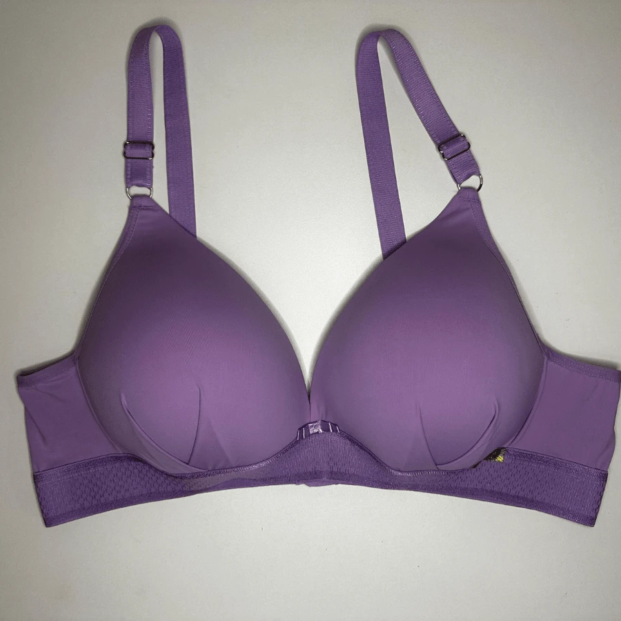 Plus Size Bras & Bralettes - 紫丁香色 - 查看 1