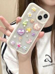 Đúng mốt Mới Chống rơi Ốp lưng & bao da điện thoại Với Màu hồng Hoa & Tim & Thiết kế Nấm , Coverage hoàn toàn - Nhiều màu - Xem 5