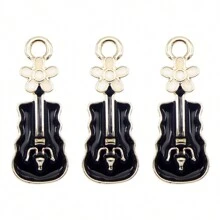 12pcs Piano Violin Music Note Enamel Charm Pendants For Jewelry Necklace Bracelet Earrings DIY Keychain Craft