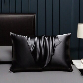 2入組緞面絲綢枕套，不含填充物，不包含枕頭芯