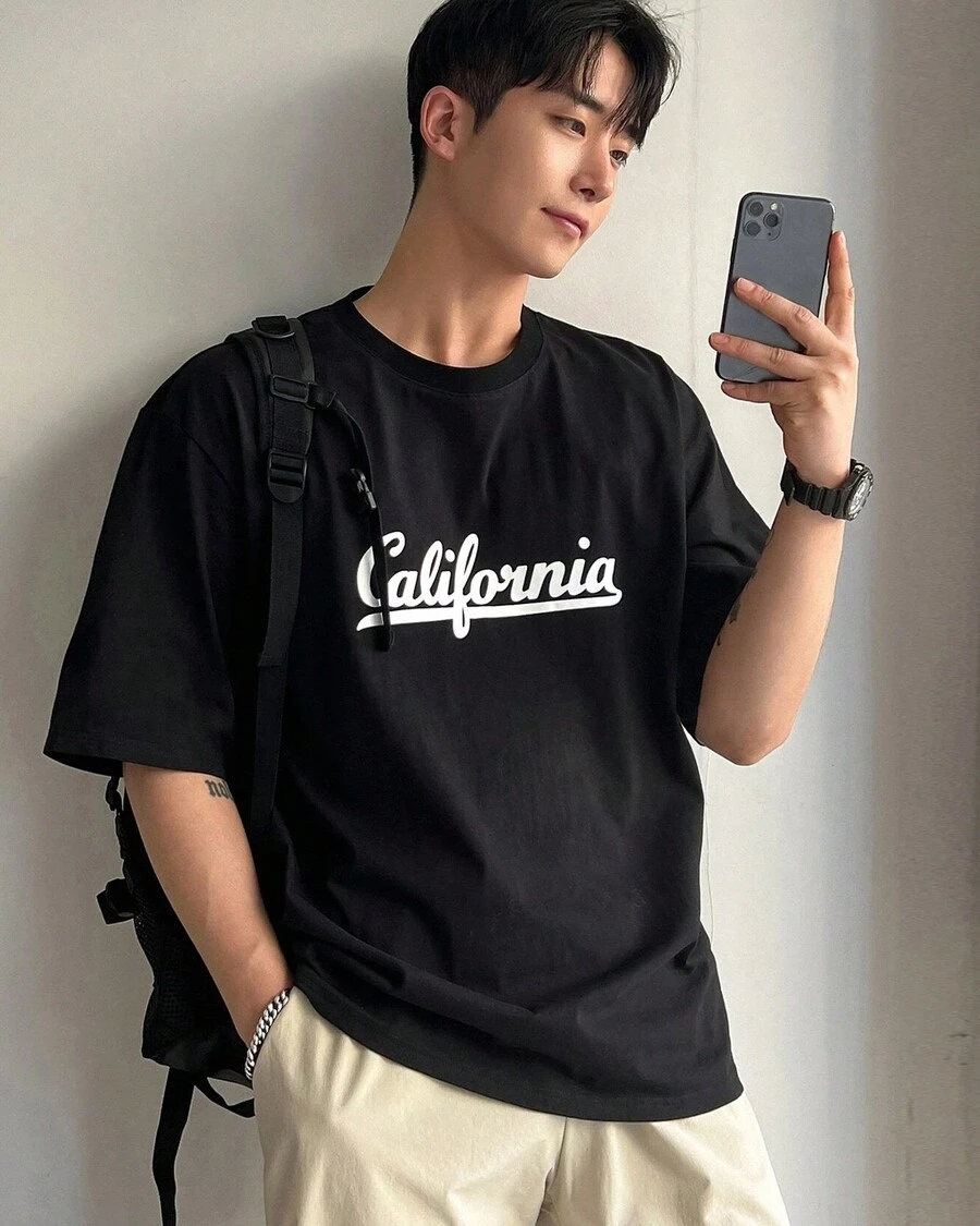 Men Shirts - 黑色 - 查看 1