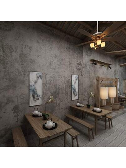 Roll Vintage Geel Mud Pattern Adhesive Contact Paper, Removable Self Wallpaper Home Kitchen Backsplash Bedroom Living Room Wall, Moderne ,Renovation Stickers Peel Wand Panels,Wall Wallpapers, ation Items Refresh Your Home,Rama view 6