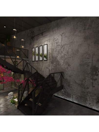 Roll Vintage Geel Mud Pattern Adhesive Contact Paper, Removable Self Wallpaper Home Kitchen Backsplash Bedroom Living Room Wall, Moderne ,Renovation Stickers Peel Wand Panels,Wall Wallpapers, ation Items Refresh Your Home,Rama view 4