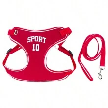 1入組運動風格狗繩,可伸縮狗胸背部透氣反光牽引寵物胸帶 - 彩色 - 查看 8