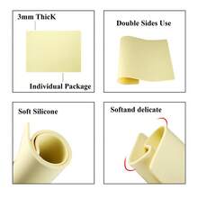 1 pieza Piel de práctica de tatuaje, piel falsa de silicona para principiantes - Albaricoque - Ver 5