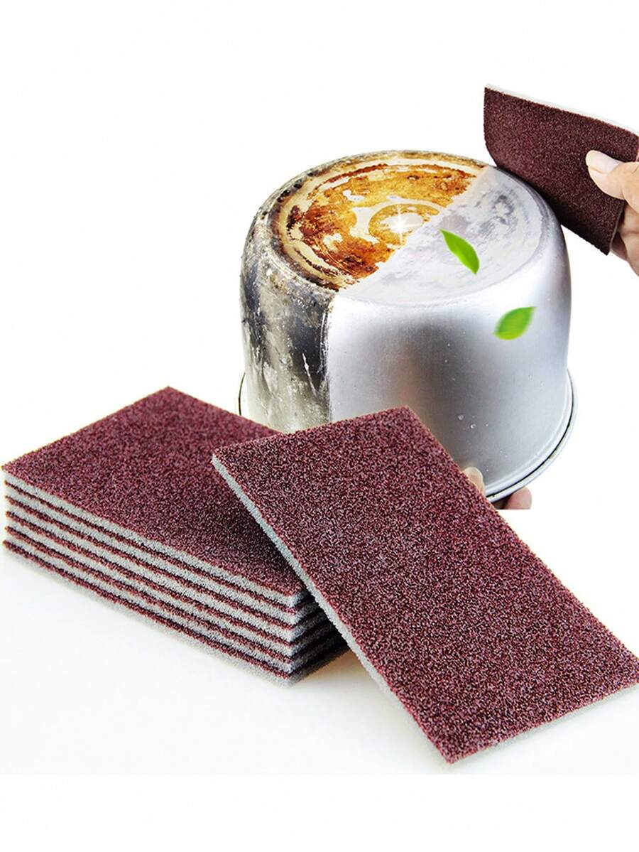 10pcs Magic Cleaning Sponge Powerful Stain And Dirt Remover Sponge For Kitchen, Dinnerware And